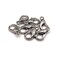 100 or 500 Pieces: 6 x 10 mm Rhodium Plated Lobster Claw Clasps